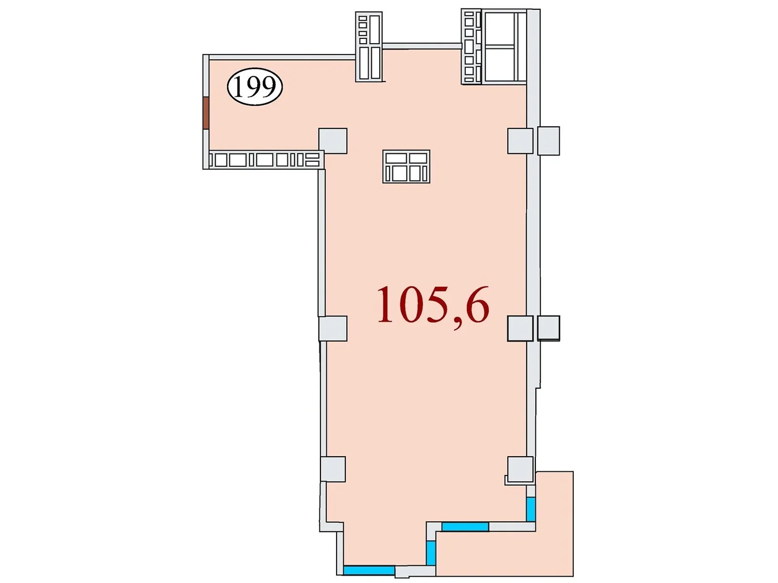 Продается 3-комнатная квартира 105.6 кв. м в Днепре, ул. Айдаривська, 15