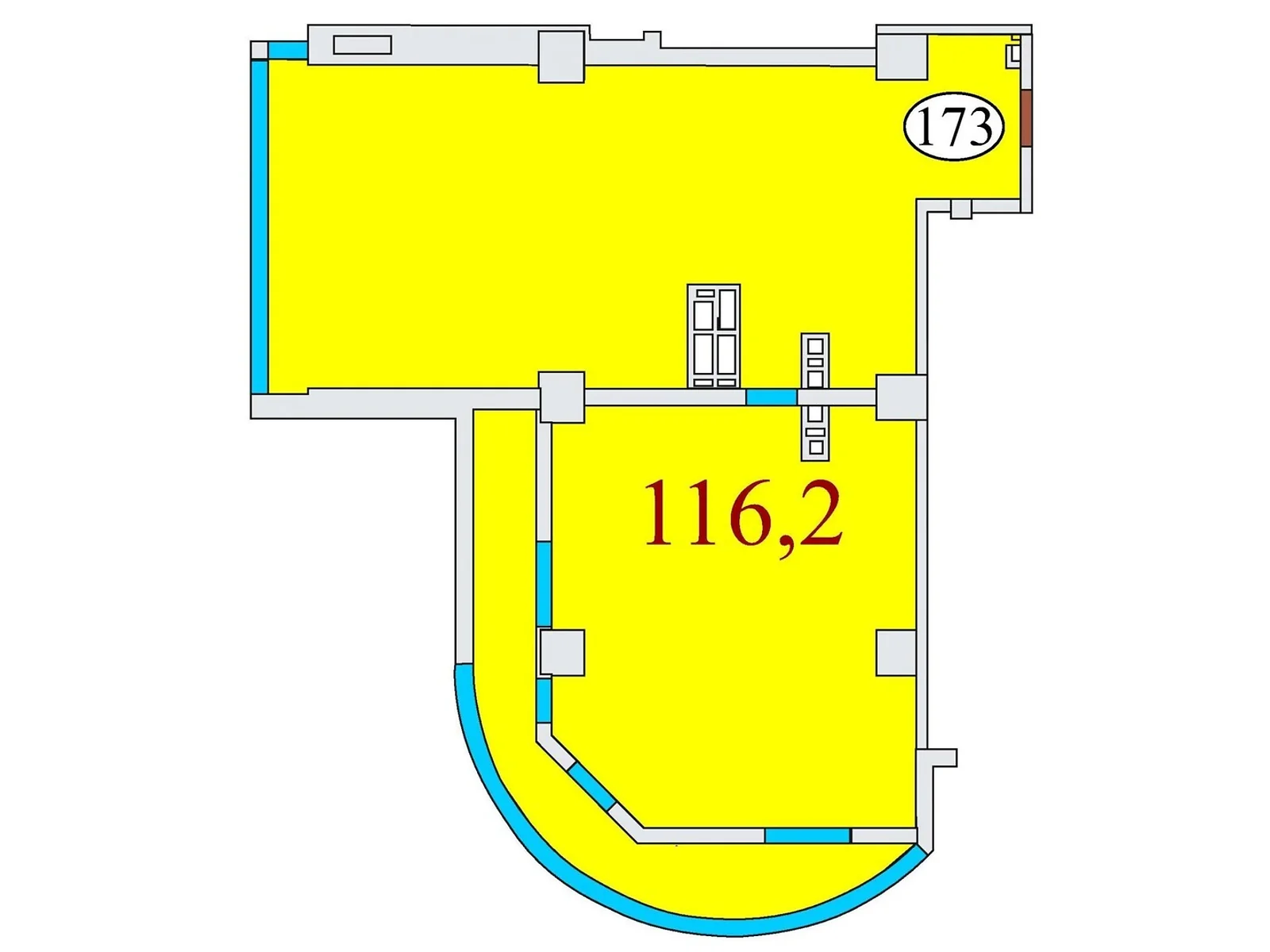 Продається 3-кімнатна квартира 116.2 кв. м у Дніпрі, вул. Айдарівська, 15