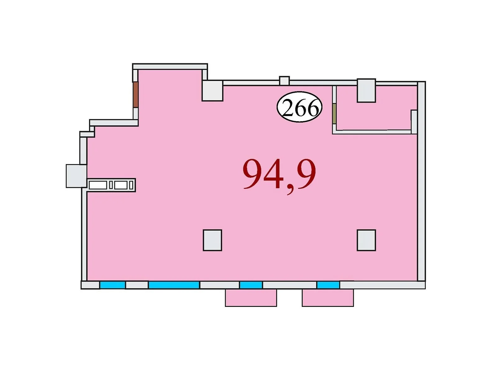 Продается 3-комнатная квартира 94.9 кв. м в Днепре, ул. Айдаривська, 15 - фото 1