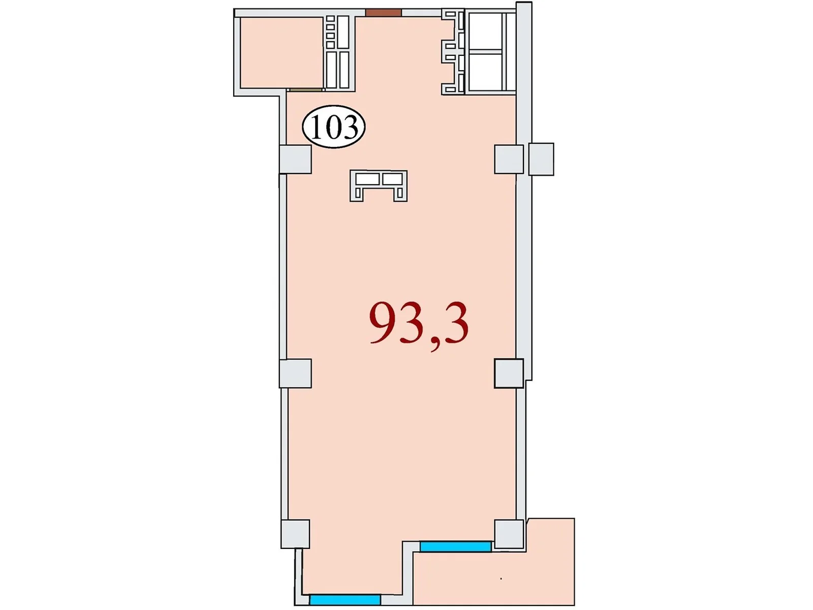 Продается 3-комнатная квартира 93.3 кв. м в Днепре, ул. Айдаривська, 15 - фото 1