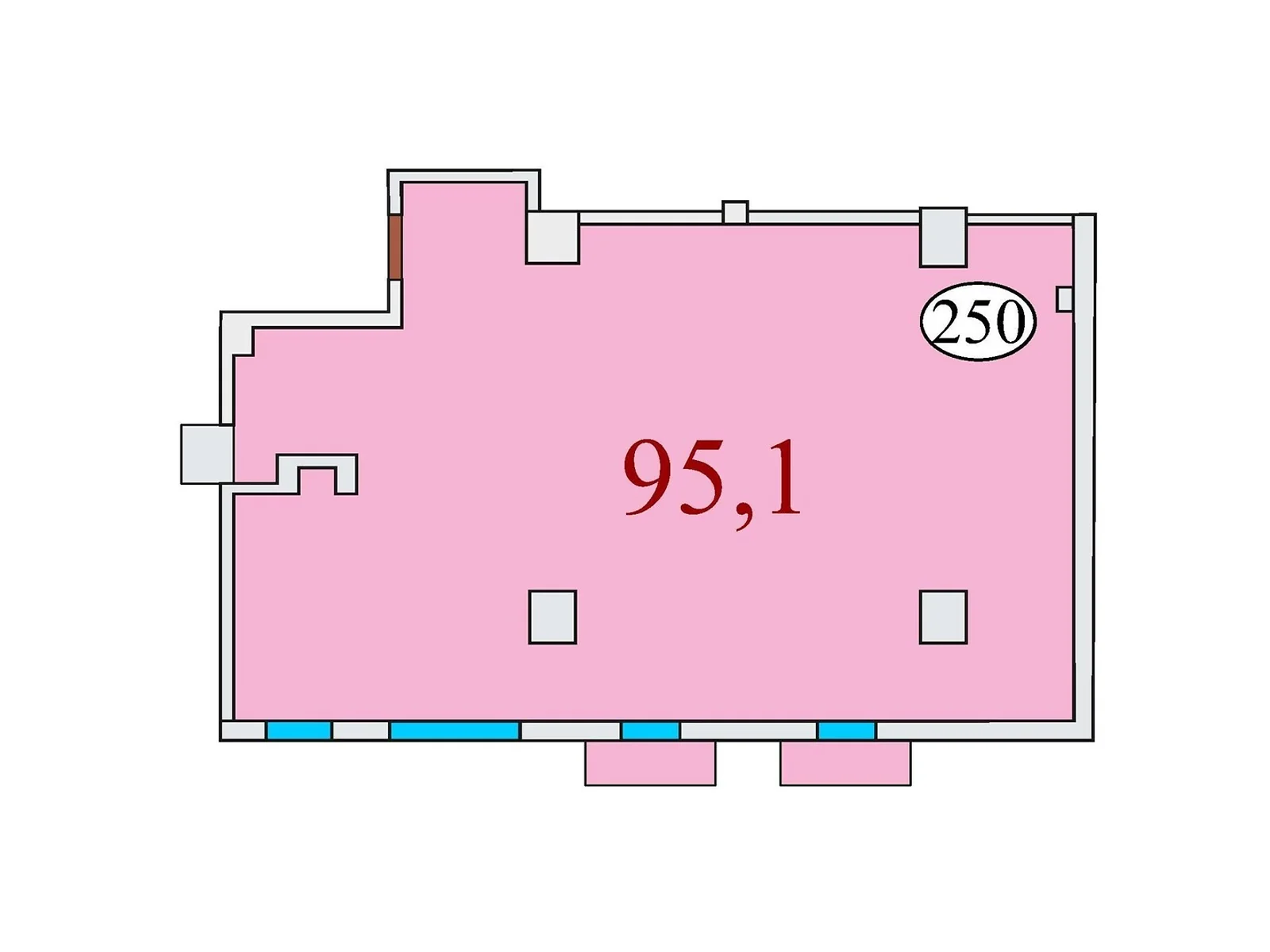 Продається 3-кімнатна квартира 95.1 кв. м у Дніпрі, вул. Айдарівська, 15