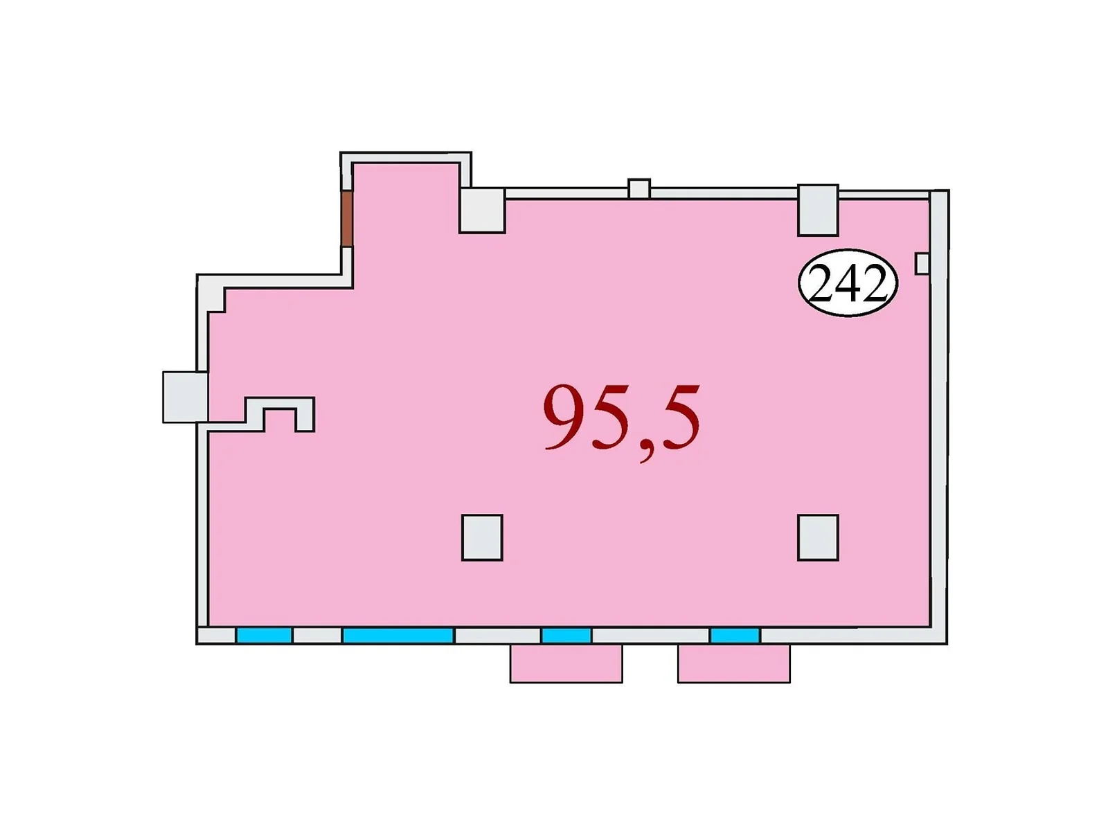 Продается 3-комнатная квартира 95.5 кв. м в Днепре, ул. Айдаривська, 15 - фото 1