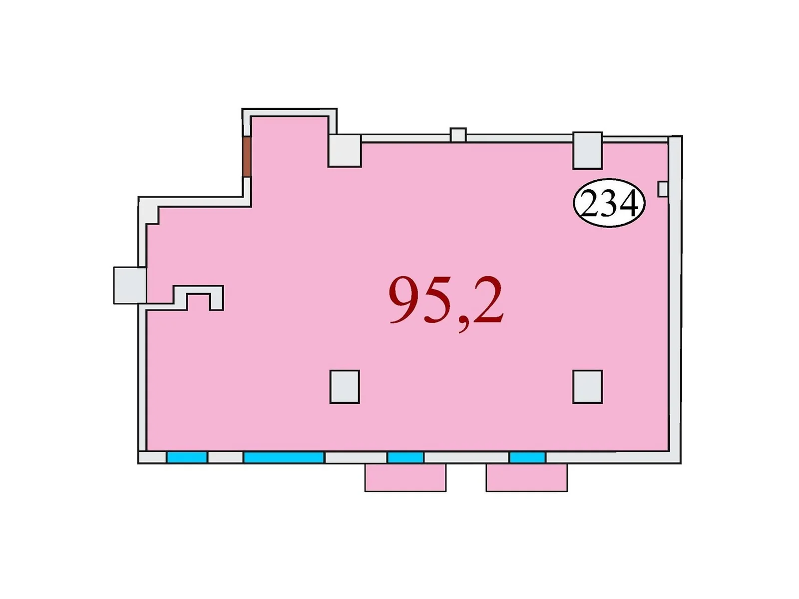 Продается 3-комнатная квартира 95.2 кв. м в Днепре, ул. Айдаривська, 15 - фото 1