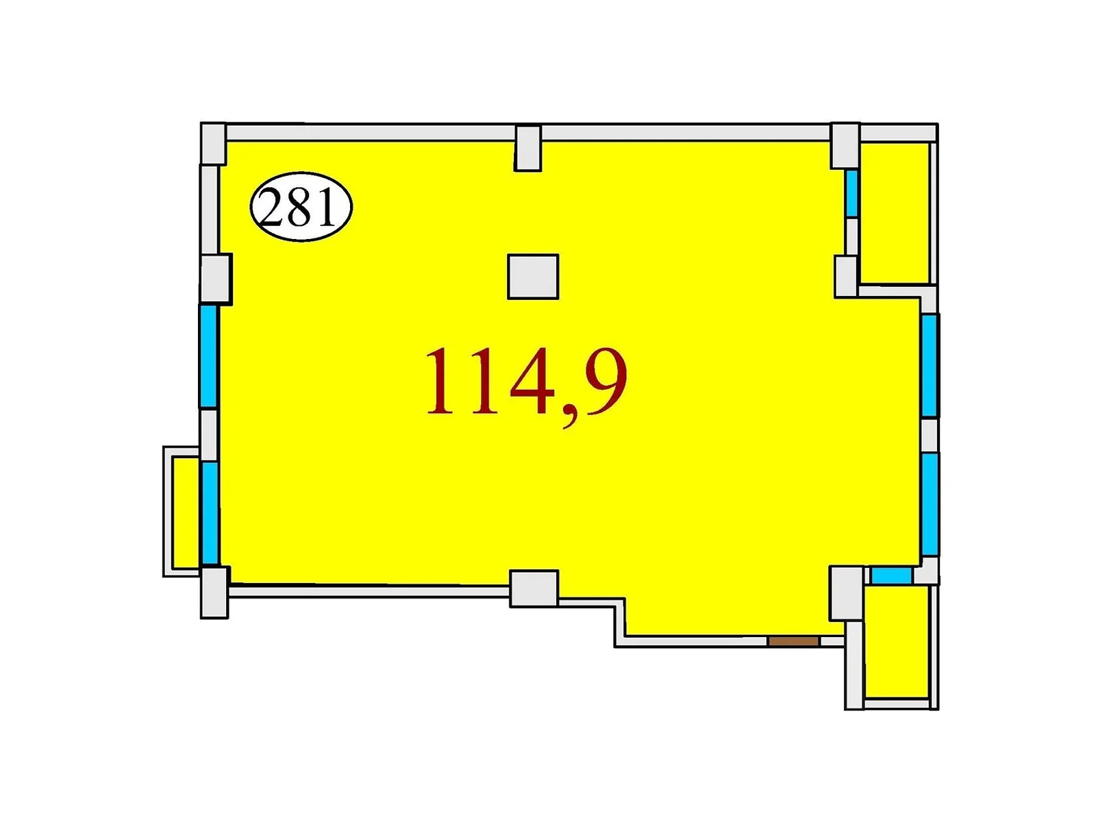 Продається 3-кімнатна квартира 114.9 кв. м у Дніпрі, вул. Степана Бандери(Шмідта), 15