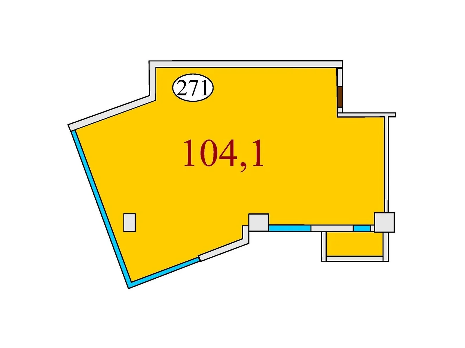 Продается 3-комнатная квартира 104.1 кв. м в Днепре, ул. Степана Бандеры(Шмидта), 15