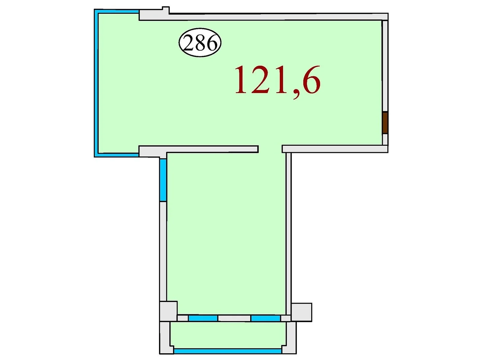 Продається 3-кімнатна квартира 121.6 кв. м у Дніпрі, цена: 121600 $