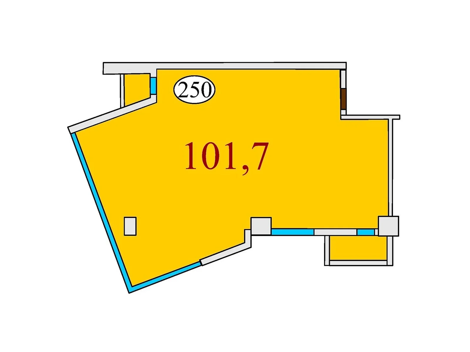 Продается 3-комнатная квартира 101.7 кв. м в Днепре, ул. Степана Бандеры(Шмидта), 15