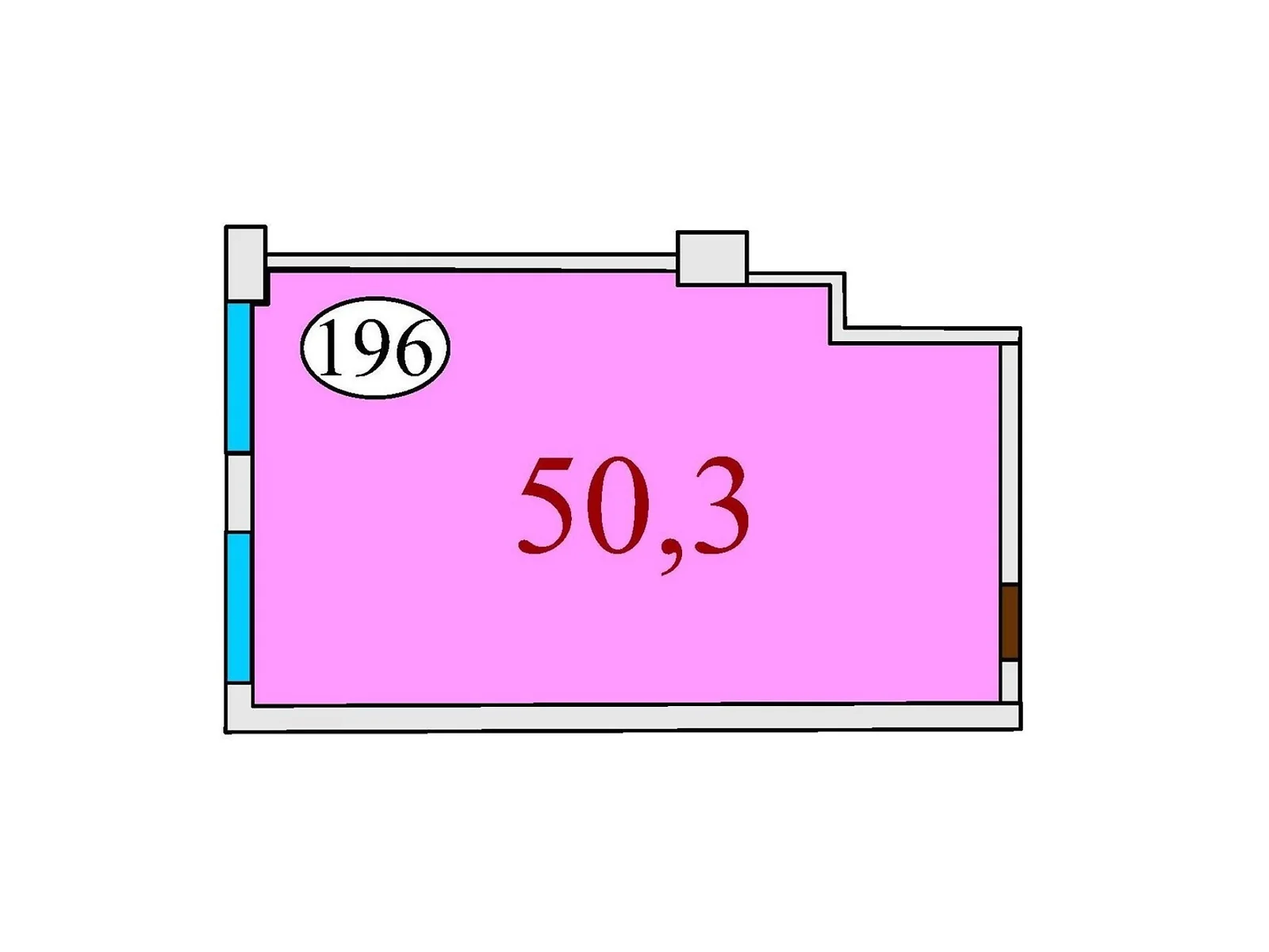 Продається 1-кімнатна квартира 50.3 кв. м у Дніпрі, вул. Степана Бандери(Шмідта), 15