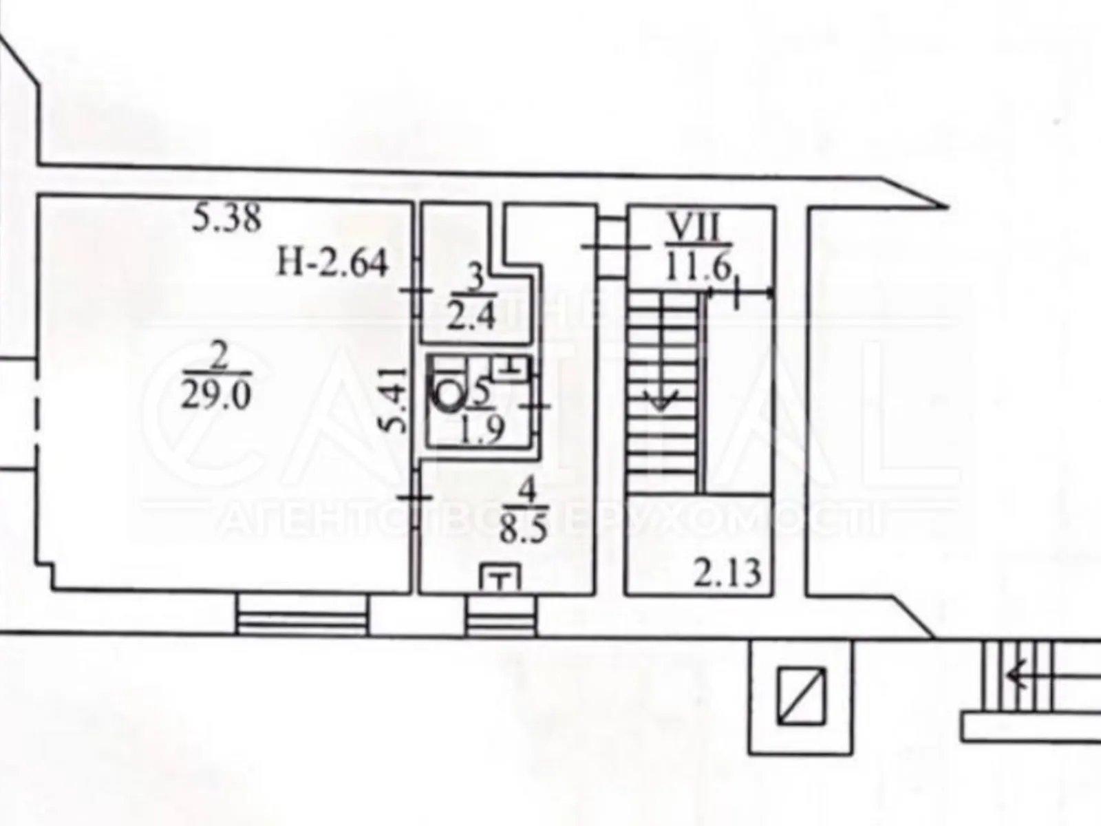 Продается объект сферы услуг 45.7 кв. м в 1-этажном здании - фото 2