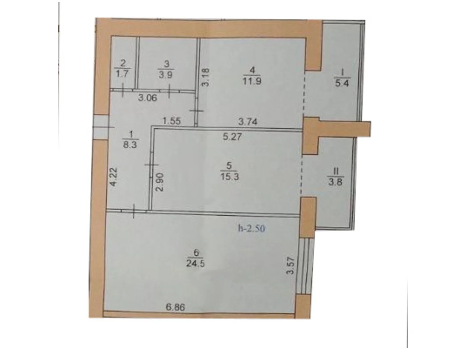 2-комнатная квартира 74.9 кв. м в Тернополе, цена: 46871 $