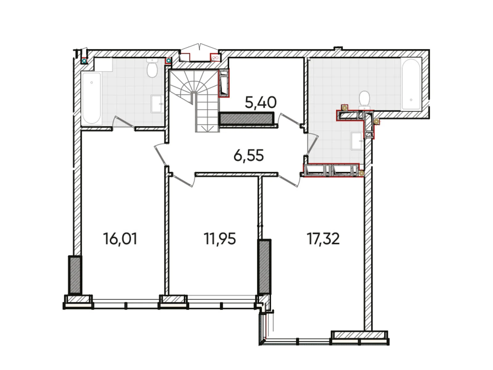 Продается 4-комнатная квартира 148.03 кв. м в Киеве, ул. Старонаводницкая, 42-44 - фото 1