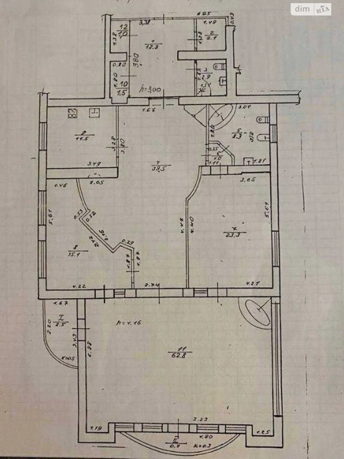 Продается 1-комнатная квартира 186 кв. м в Днепре, пер. Шевченко Тараса, 4