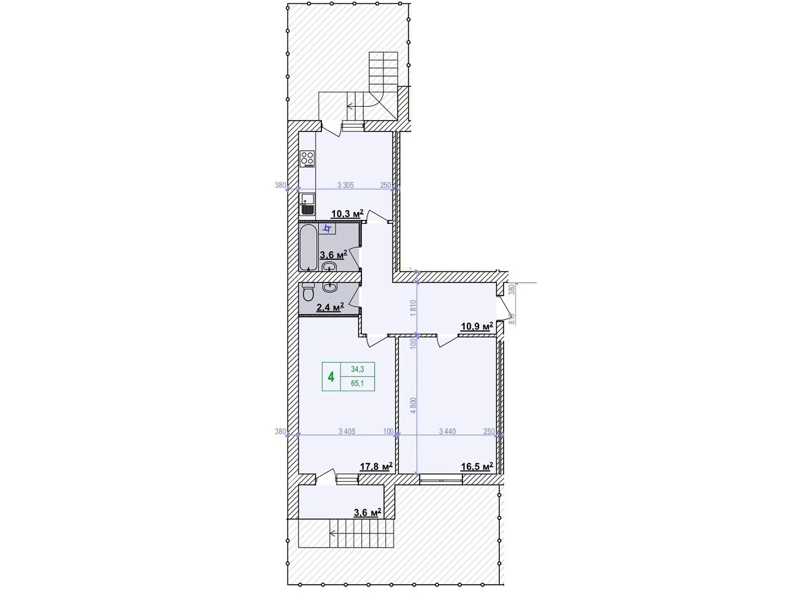 Продается 2-комнатная квартира 63.2 кв. м в Луке-Мелешковской, цена: 42000 $