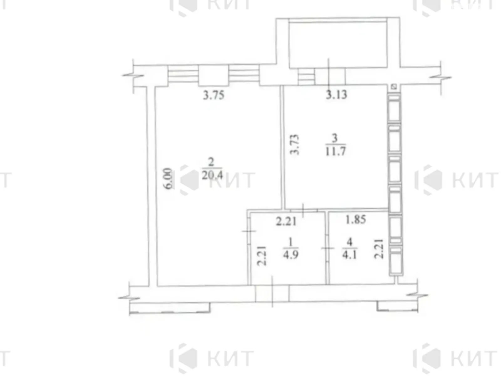 Продается 1-комнатная квартира 43 кв. м в Харькове, ул. Заливная, 4 - фото 1