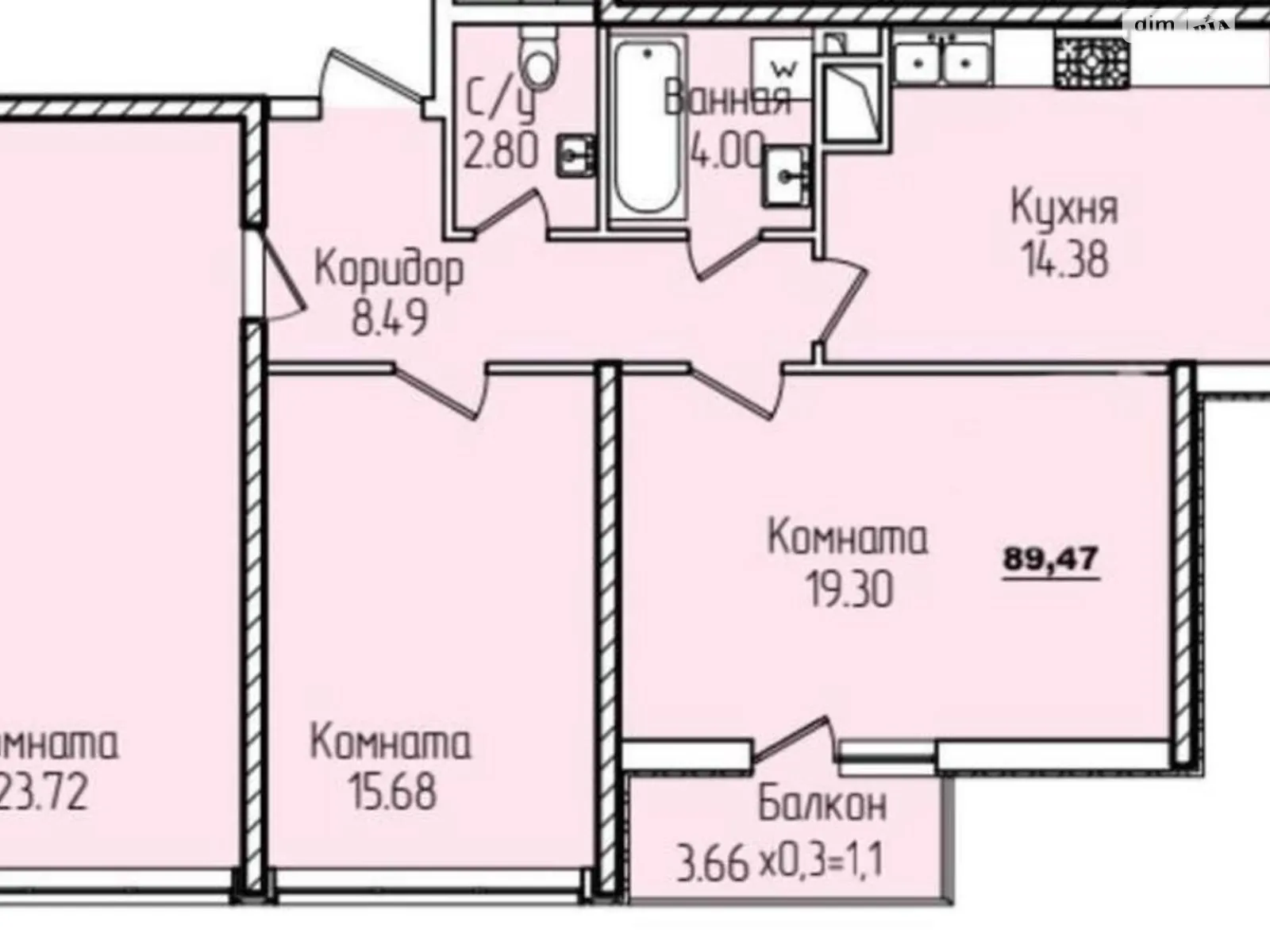 Продается 3-комнатная квартира 88 кв. м в Одессе, ул. Генуэзская, 3Г