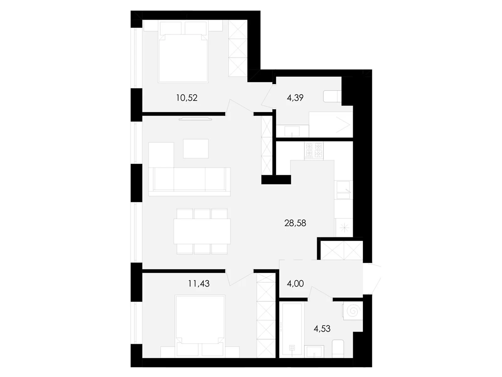 Продается 2-комнатная квартира 63 кв. м в Сокольниках, ул. Героев Майдана - фото 1