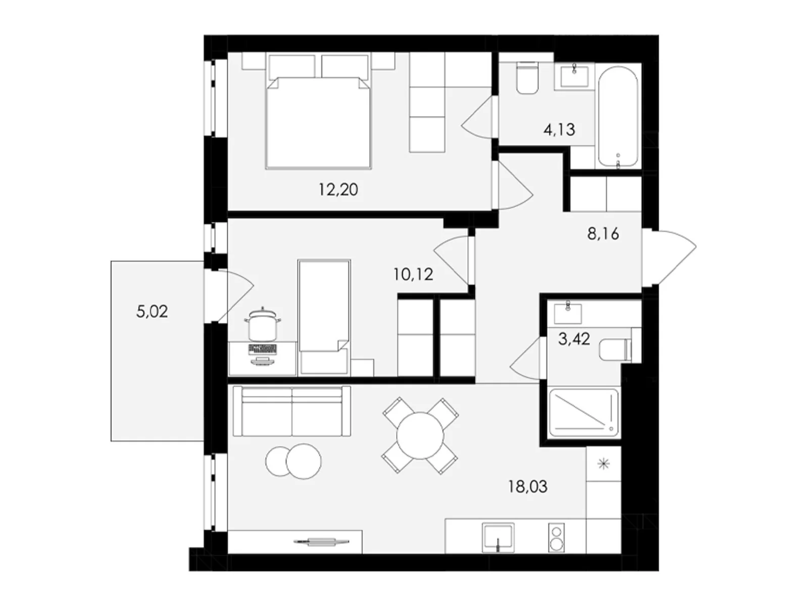 Продається 2-кімнатна квартира 58 кв. м у Сокільниках, цена: 66206 $