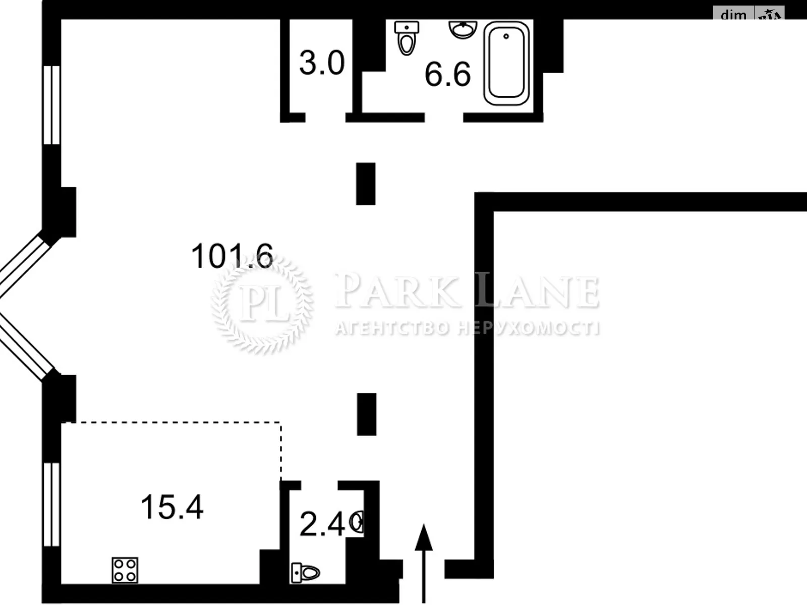 Продается 1-комнатная квартира 42 кв. м в Киеве, ул. Андрея Верхогляда(Драгомирова), 14А