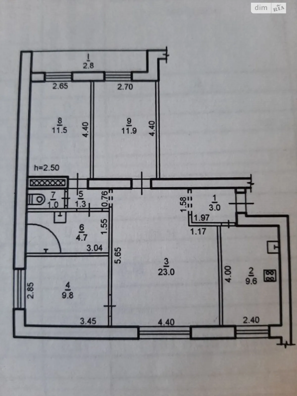 Продается 4-комнатная квартира 80 кв. м в Днепре, цена: 85000 $