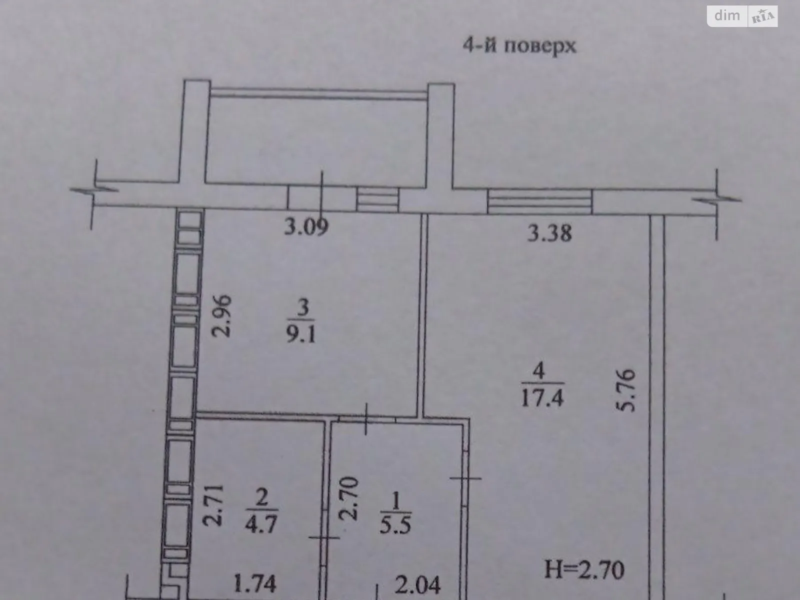 Продається 1-кімнатна квартира 36 кв. м у Харкові, вул. Миру, 21 - фото 1