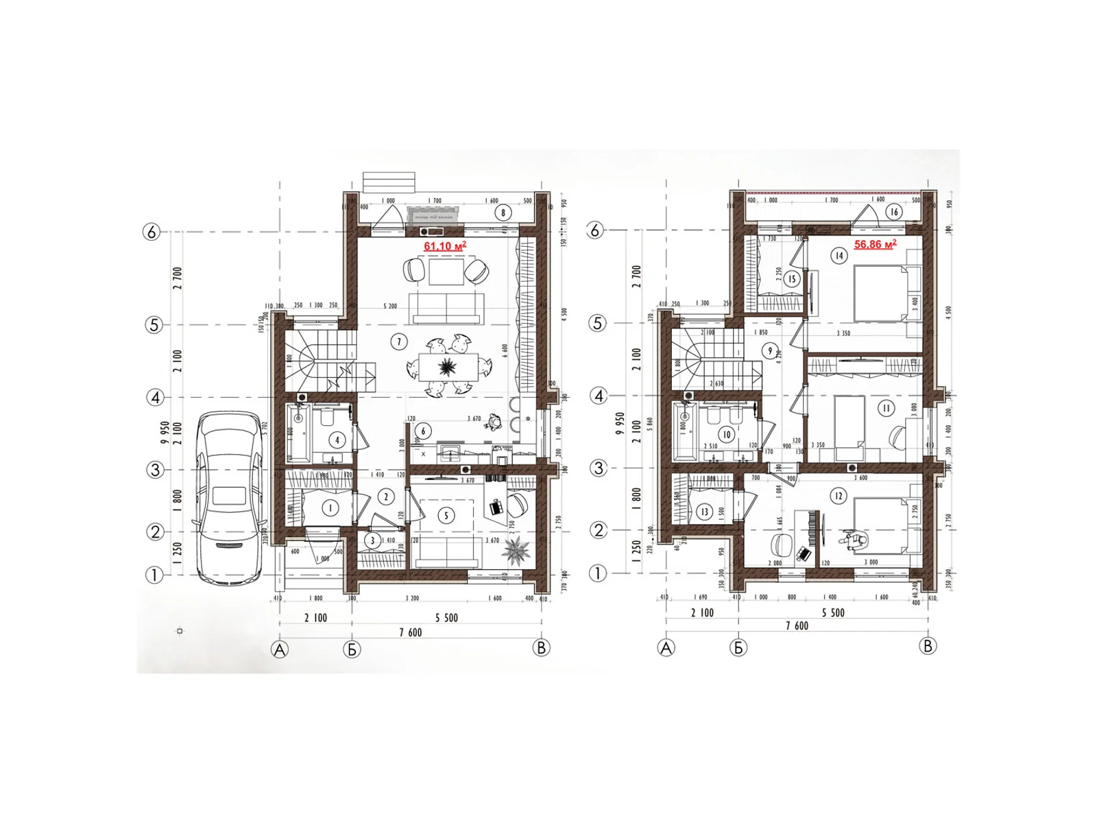 Продается дом на 2 этажа 121.61 кв. м с террасой, цена: 119560 $