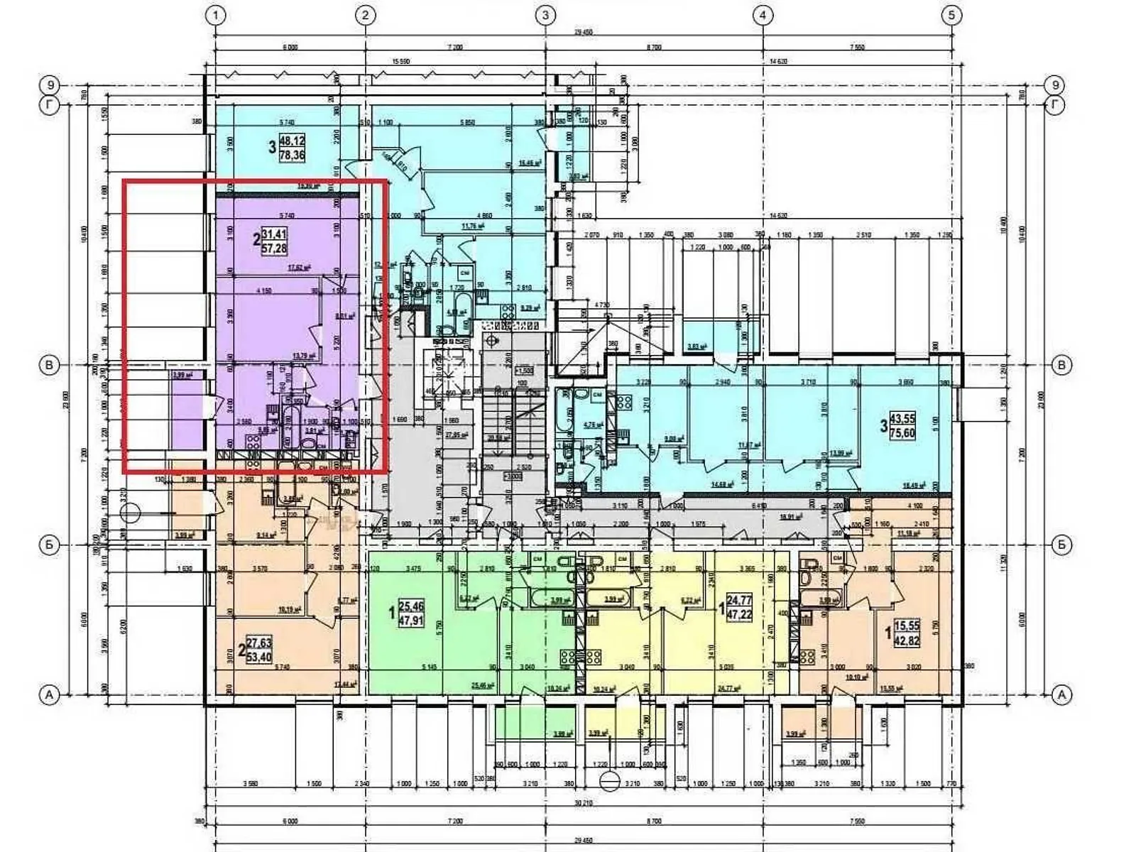 Продається 2-кімнатна квартира 56 кв. м у Харкові, вул. Миру, 21 - фото 1