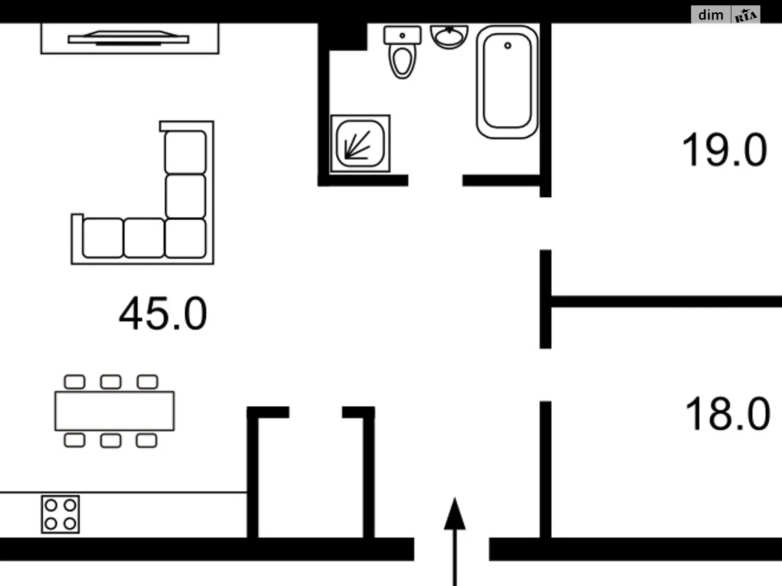 Продается 3-комнатная квартира 105 кв. м в Киеве, ул. Академика Филатова, 2/1