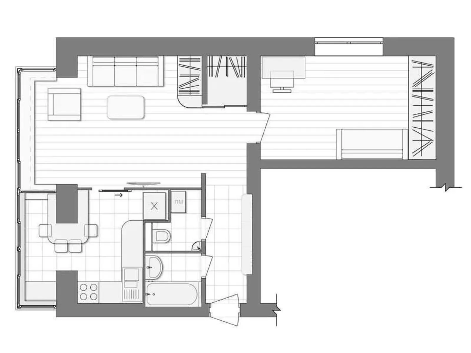 Продается 2-комнатная квартира 52 кв. м в Киеве, ул. Авиаконструктора Антонова, 15А