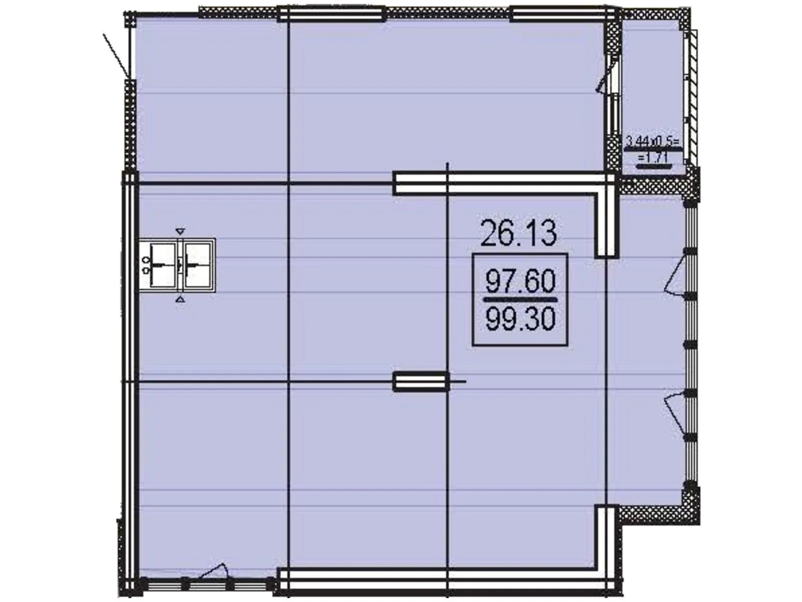 Продается 3-комнатная квартира 99.3 кв. м в Одессе, ул. Дача Ковалевского, 5 - фото 1