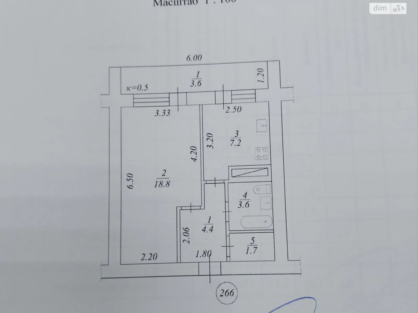 Продається 1-кімнатна квартира 39 кв. м у Дніпрі, цена: 31000 $