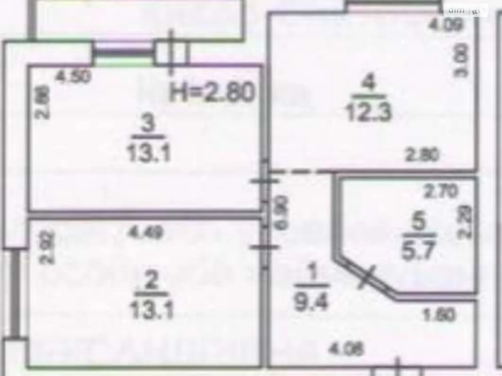 Продается 2-комнатная квартира 54 кв. м в Гатном, ул. Тополиная