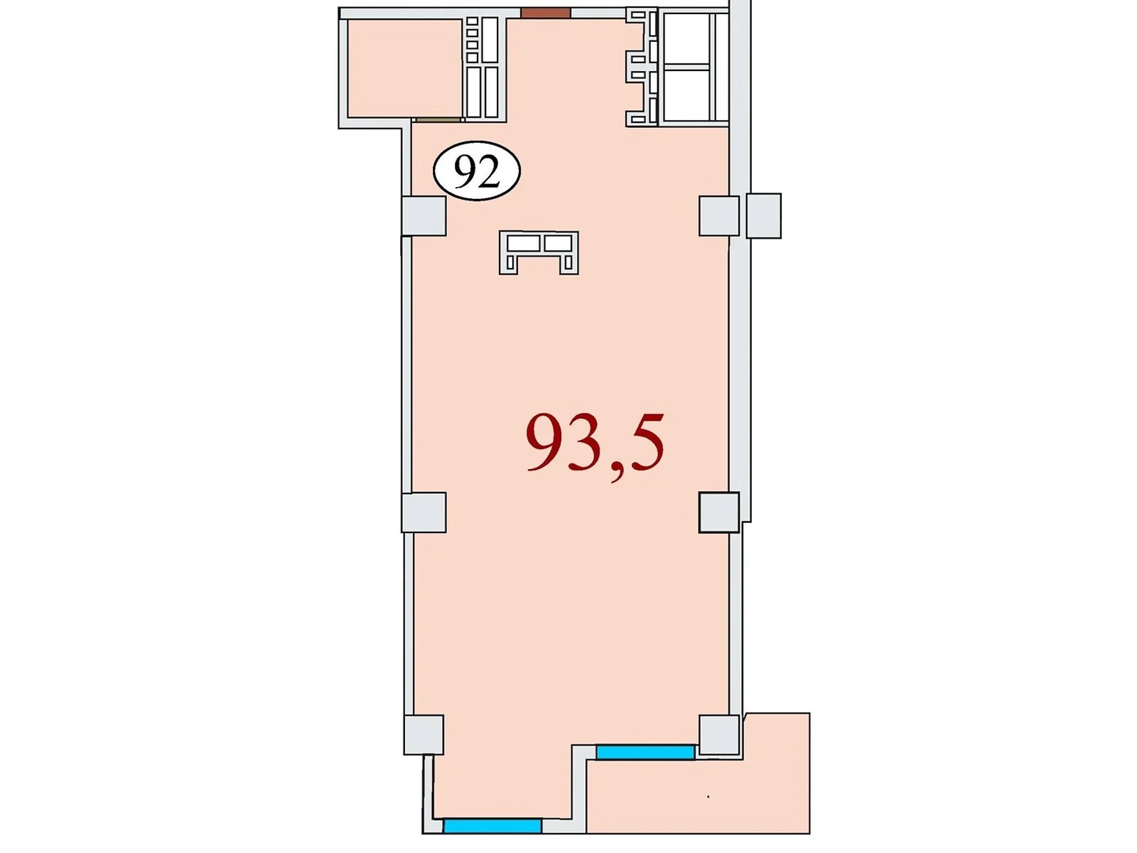 Продається 3-кімнатна квартира 93.5 кв. м у Дніпрі, вул. Айдарівська, 15 - фото 1