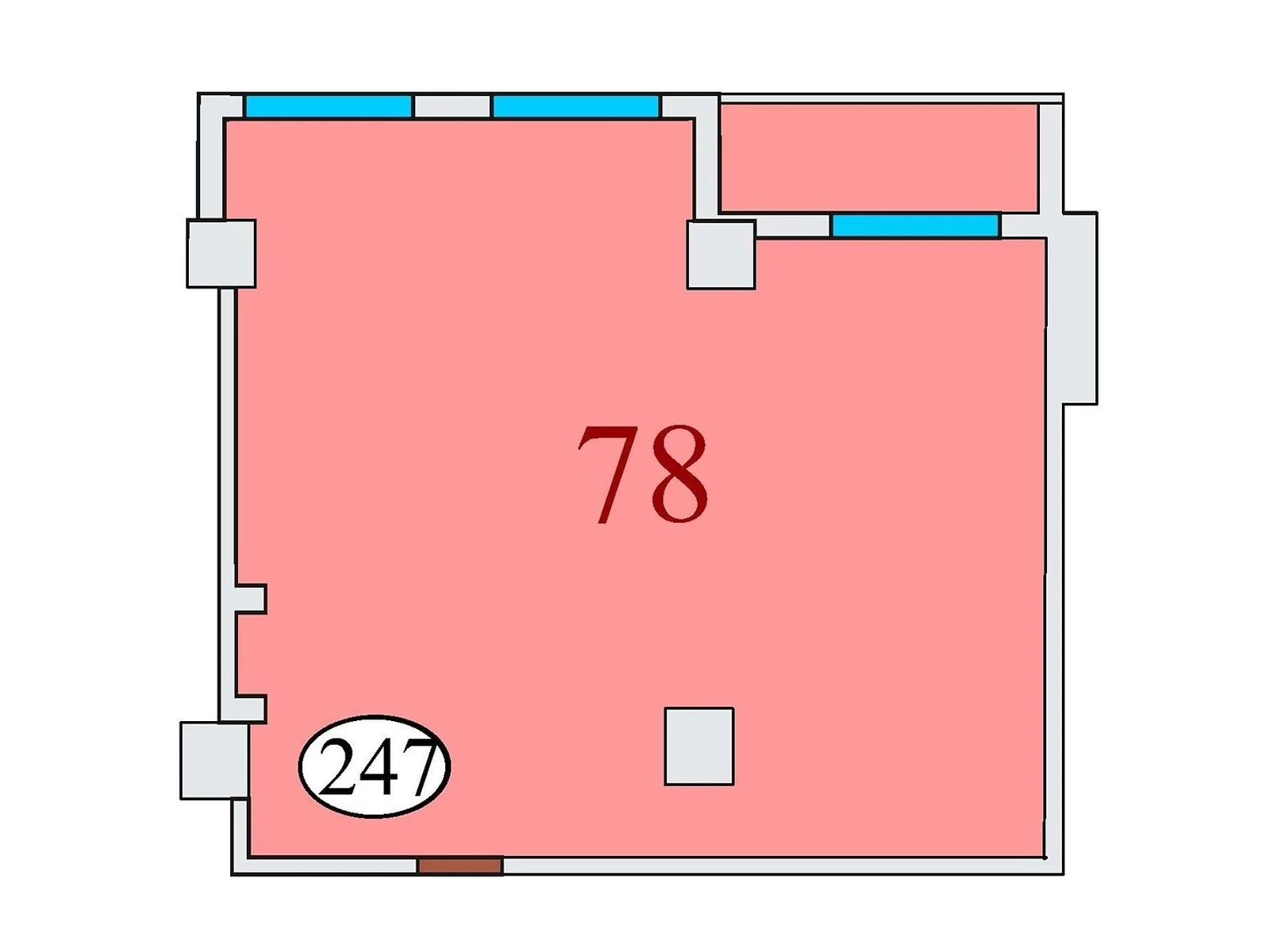 Продається 2-кімнатна квартира 78 кв. м у Дніпрі, вул. Айдарівська, 15