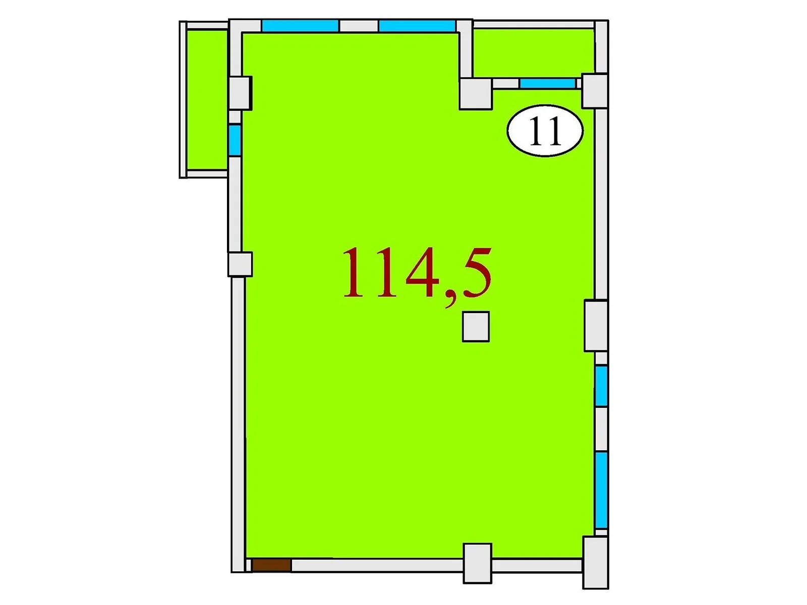 Продається 3-кімнатна квартира 114.5 кв. м у Дніпрі, вул. Степана Бандери(Шмідта), 15 - фото 1