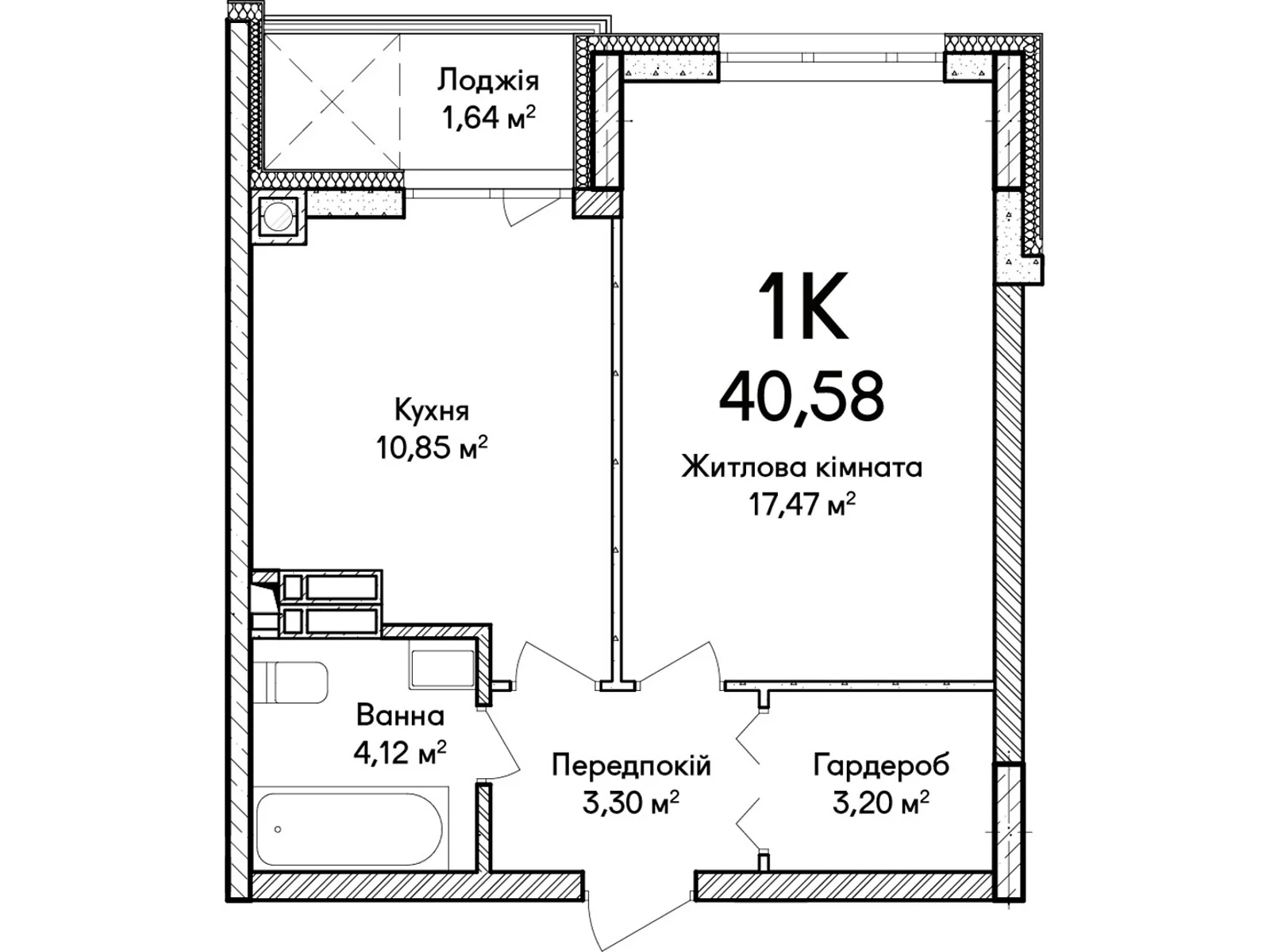 Продается 1-комнатная квартира 40 кв. м в Ирпене, ул. Достоевского - фото 1