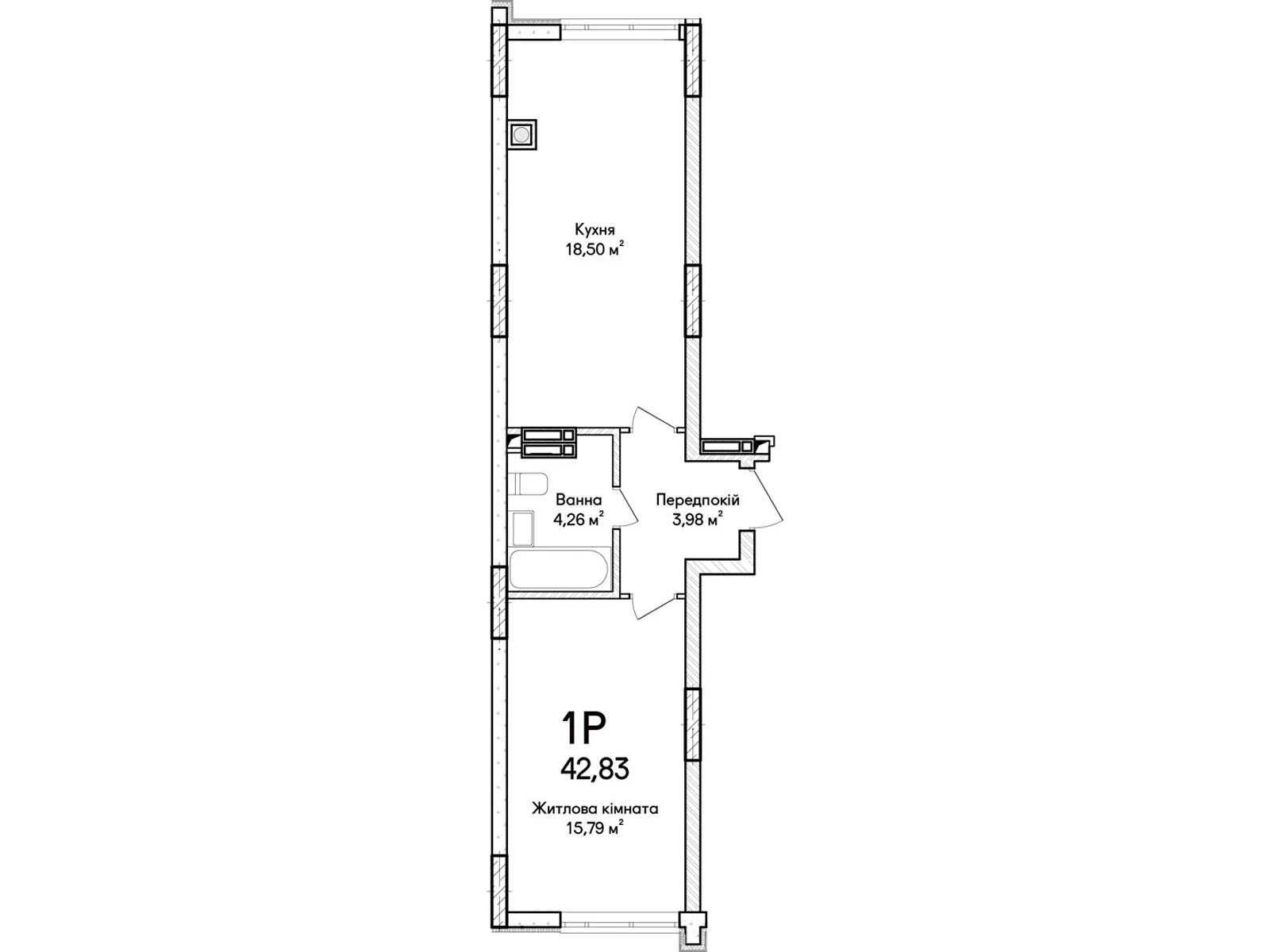 Продается 4-комнатная квартира 106 кв. м в Ирпене, цена: 88886 $