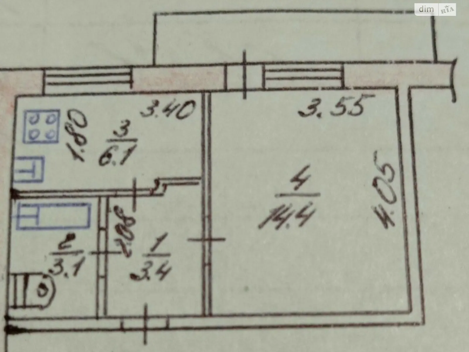 1-комнатная квартира 25 кв. м в Запорожье, цена: 17499 $ - фото 1