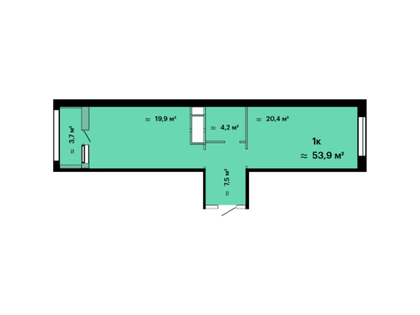 Продается 1-комнатная квартира 53.9 кв. м в Одессе, ул. Варненская, 29 - фото 1