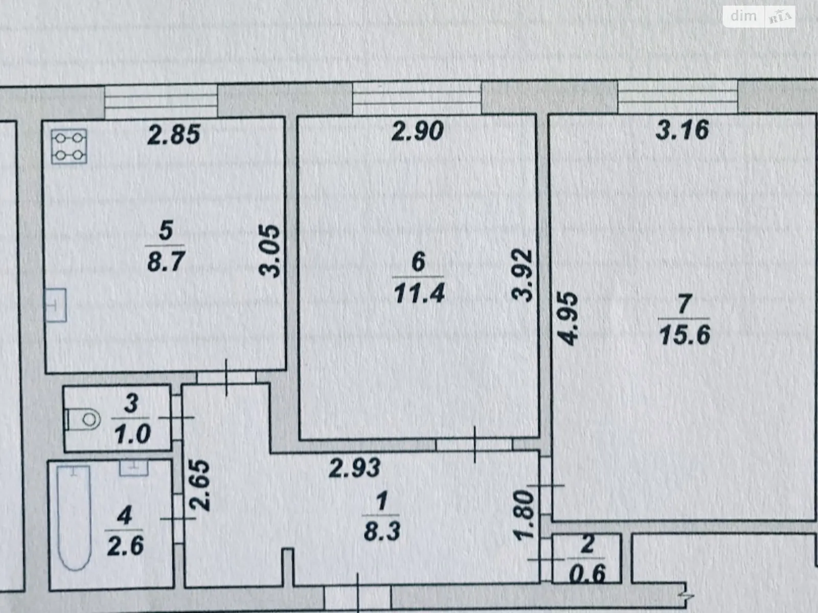 Продається 2-кімнатна квартира 47 кв. м у Житомирі, цена: 46500 $