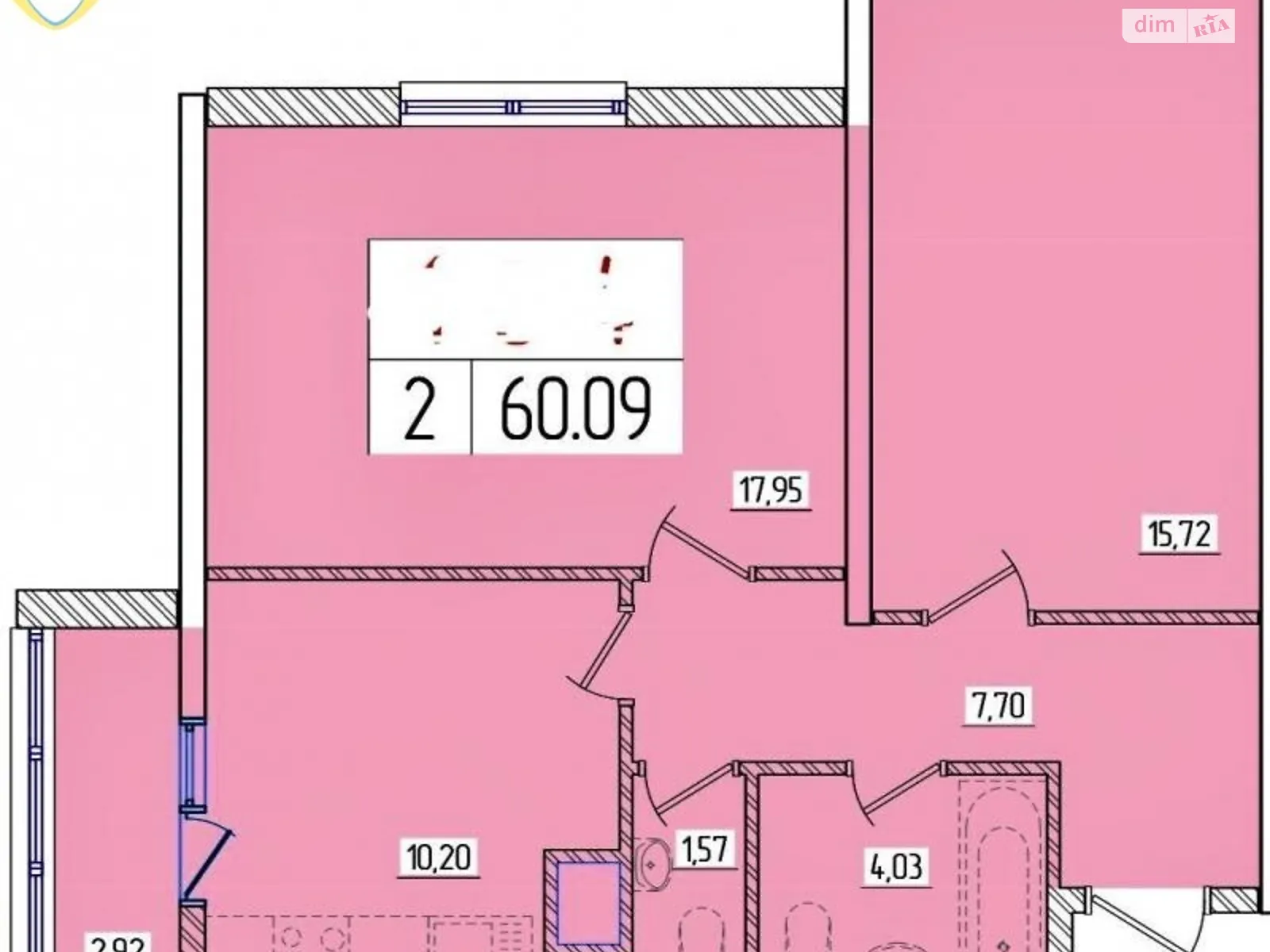 Продается 2-комнатная квартира 60 кв. м в Одессе, ул. Жемчужная, 1Б