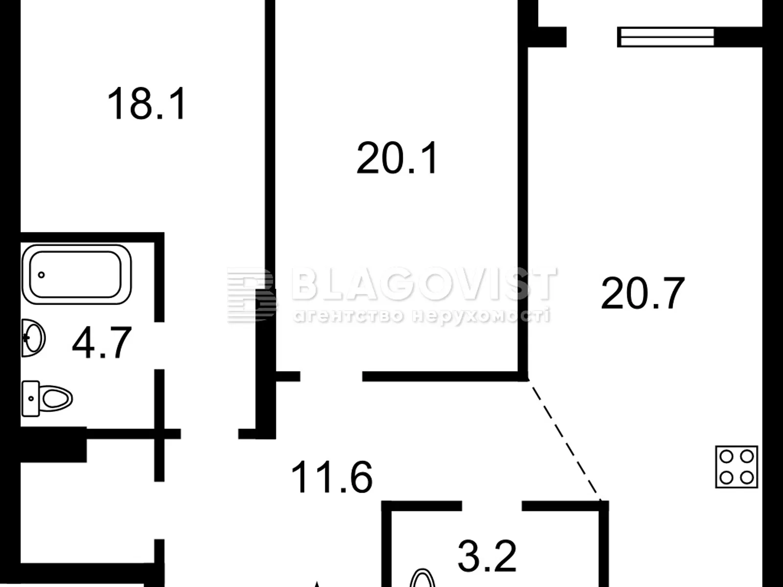 Продается 2-комнатная квартира 85 кв. м в Киеве, ул. Предславинская, 55А - фото 1