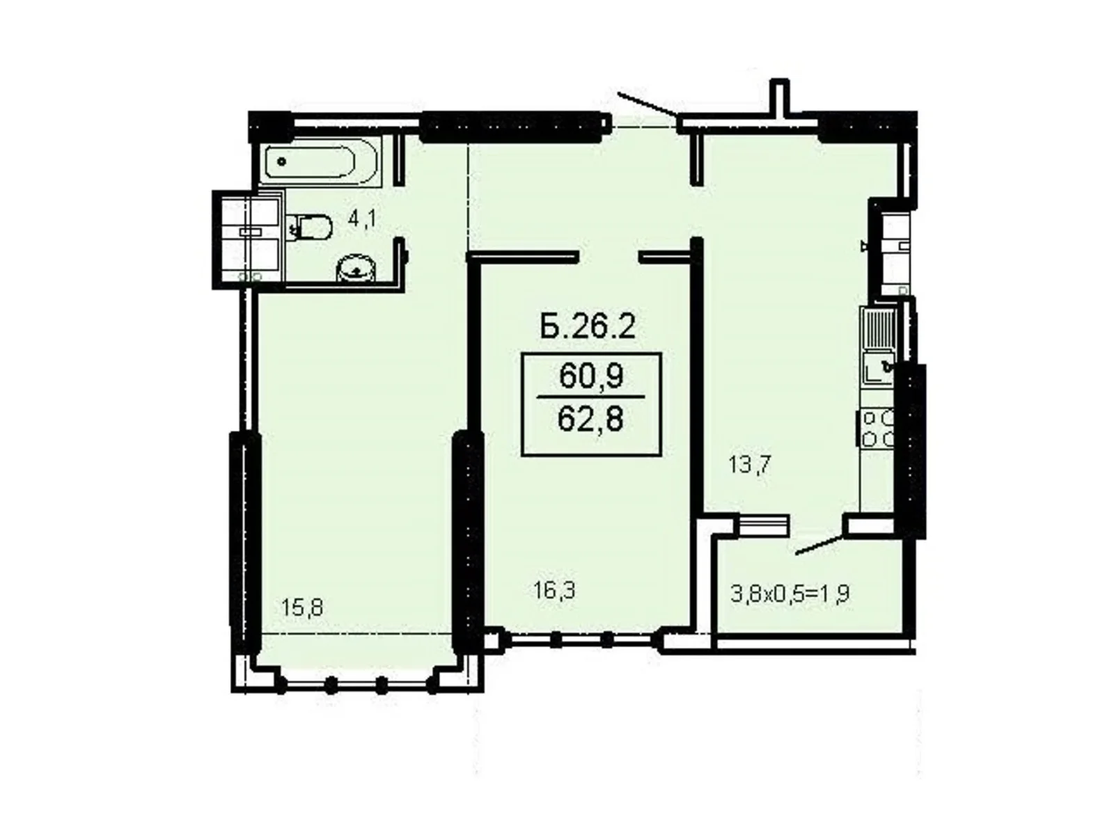 Продається 2-кімнатна квартира 62.8 кв. м у Одесі, Фонтанська дор., 25 - фото 1