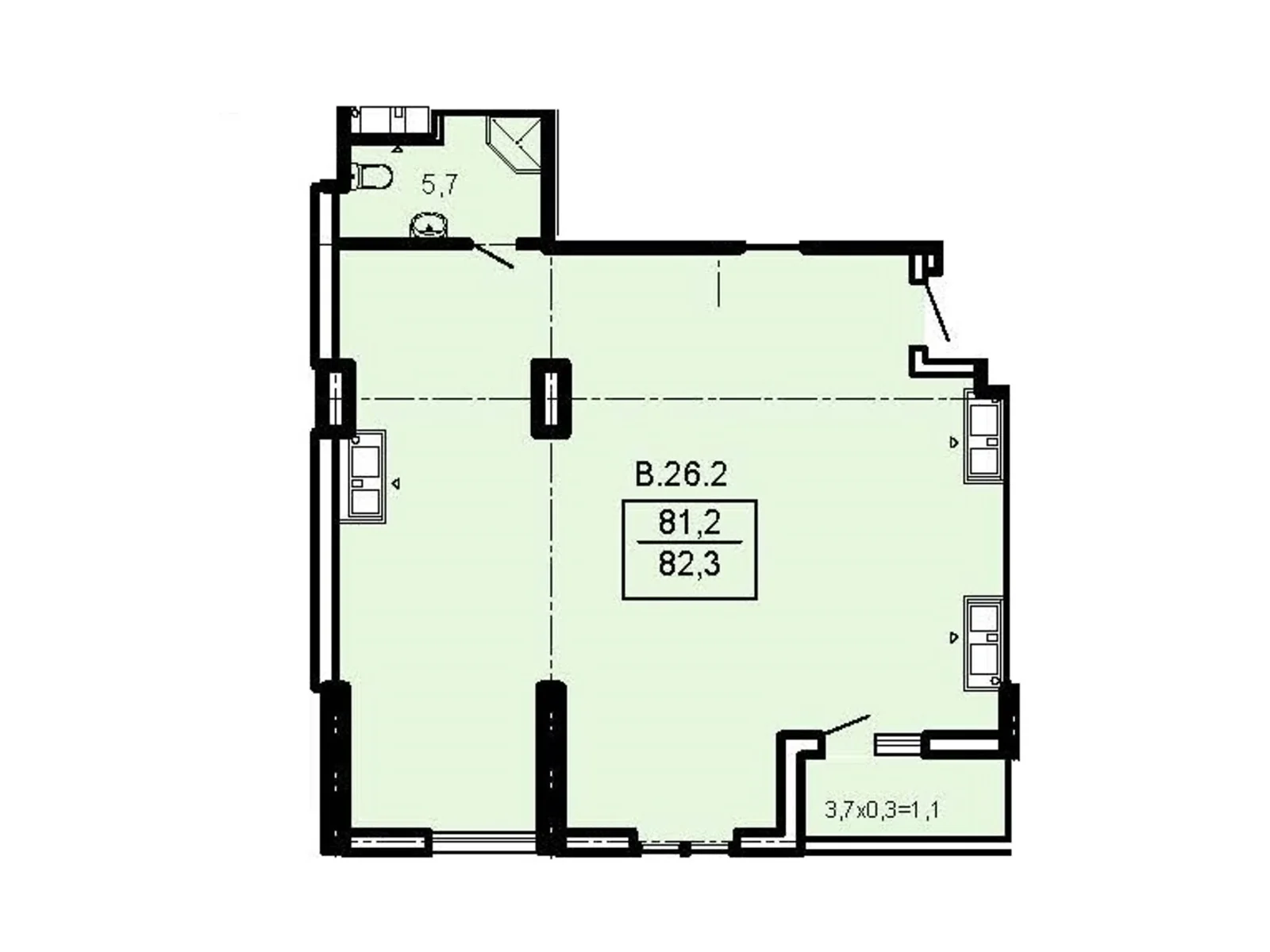 Продается 2-комнатная квартира 82.3 кв. м в Одессе, Фонтанская дор., 25 - фото 1