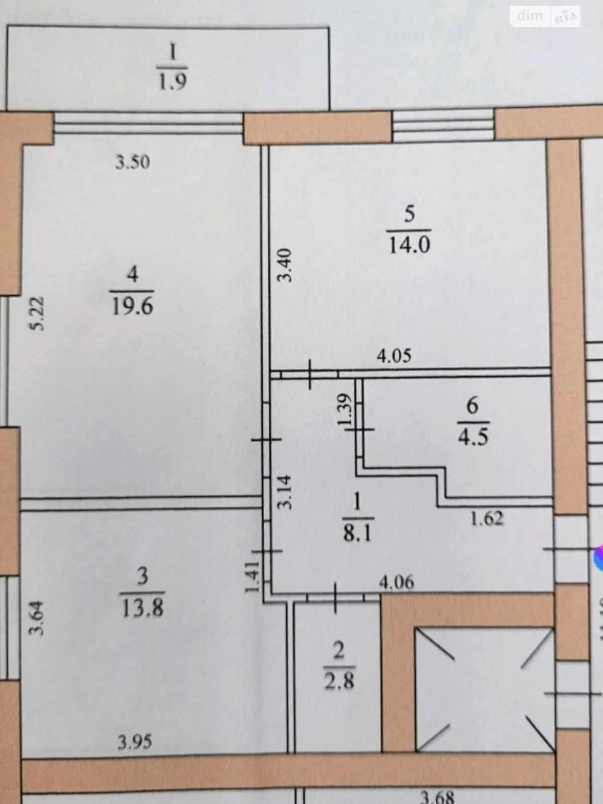 2-комнатная квартира 64.5 кв. м в Тернополе - фото 2