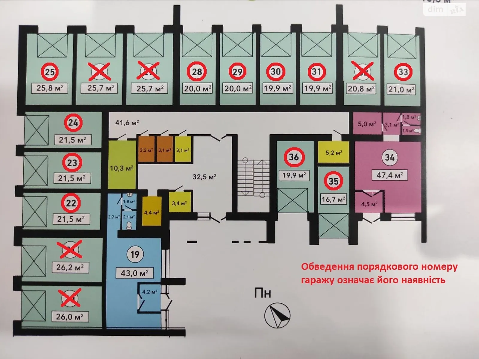 Продается отдельно стоящий гараж под легковое авто на 21.5 кв. м, цена: 14461 $