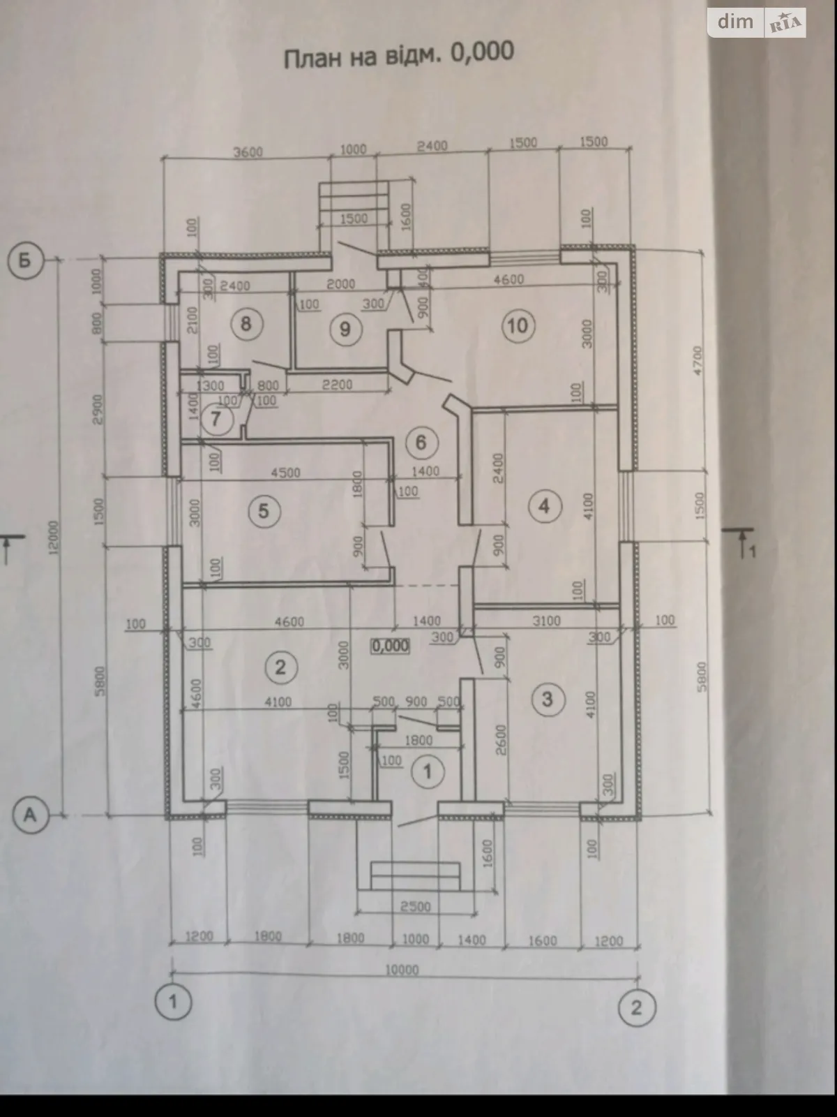 Продается одноэтажный дом 120 кв. м с бассейном, цена: 41500 $