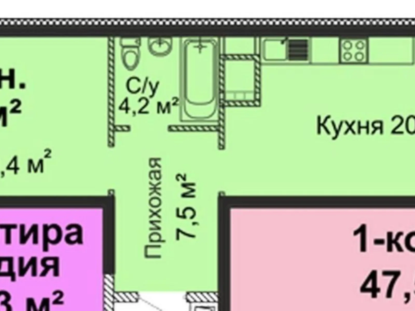 Продається 1-кімнатна квартира 56.5 кв. м у Одесі, вул. Варненська - фото 1
