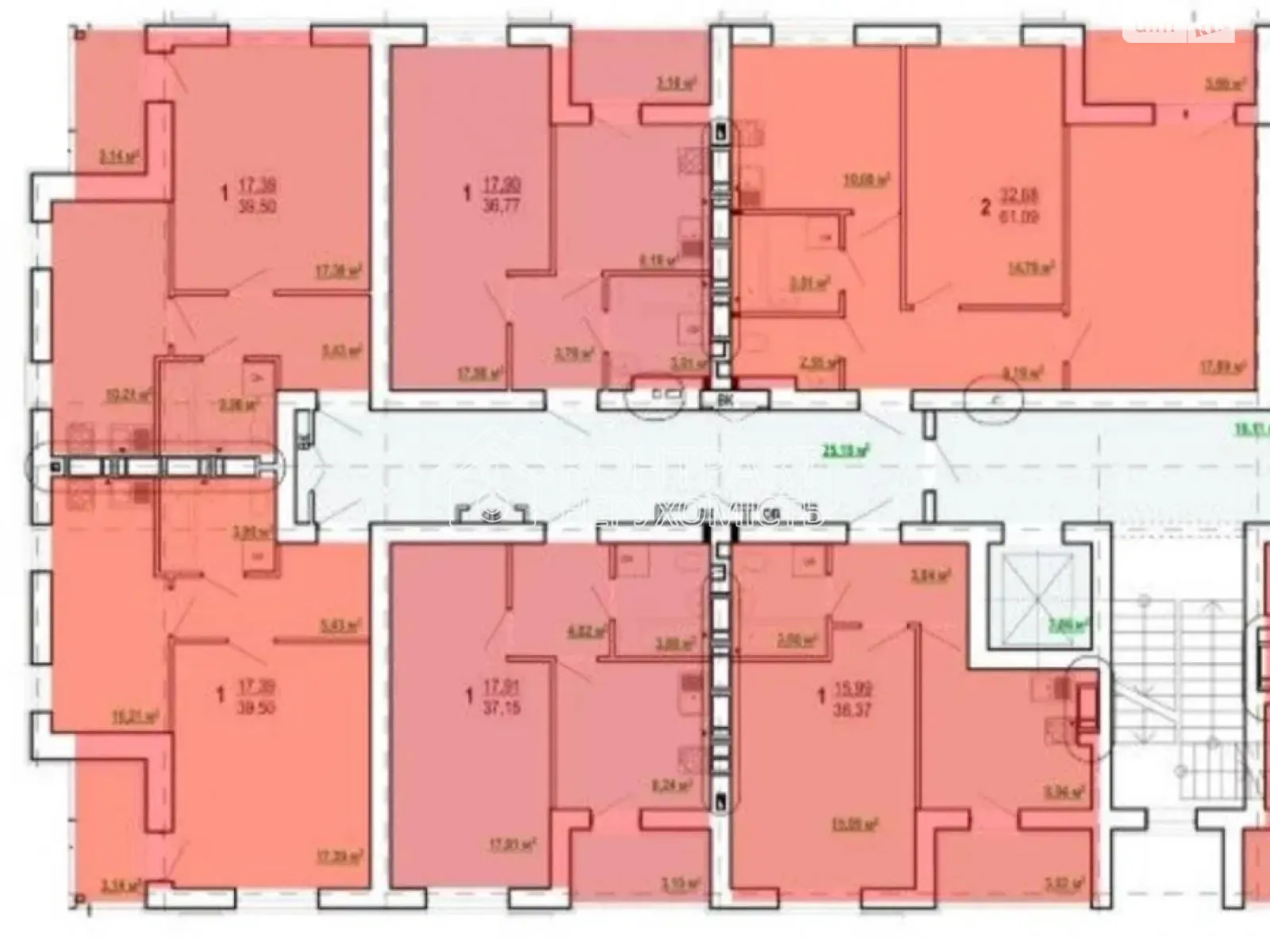 Продается 1-комнатная квартира 37.15 кв. м в Харькове, ул. Борткевича