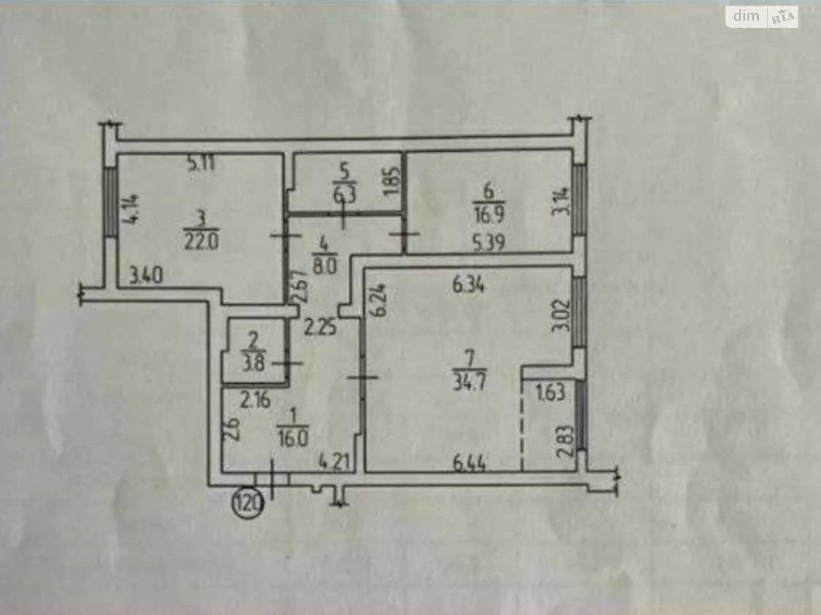 Продается 3-комнатная квартира 112 кв. м в Кропивницком, ул. Гонты