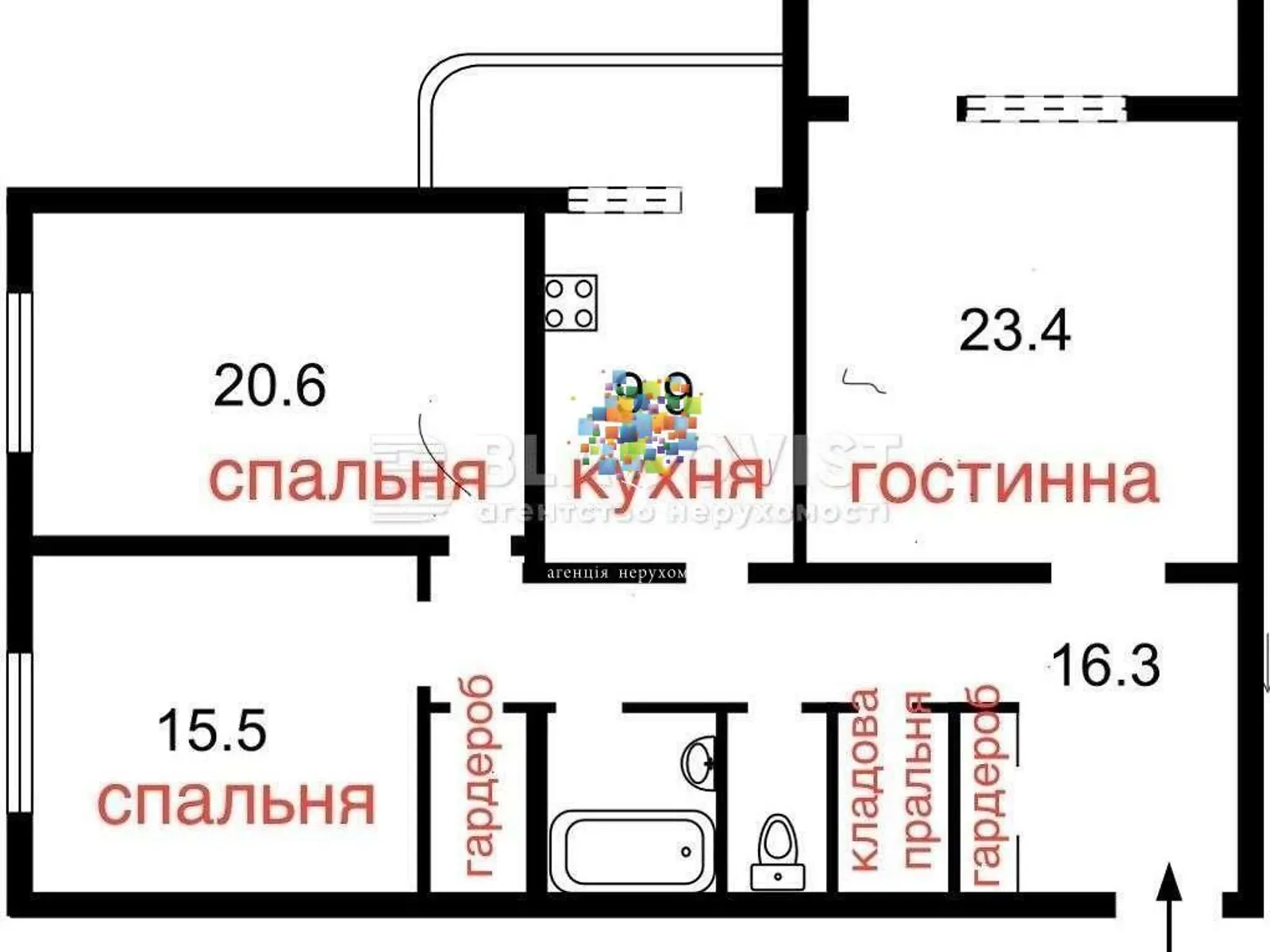 Продається 3-кімнатна квартира 100 кв. м у Києві, вул. Старонаводницька